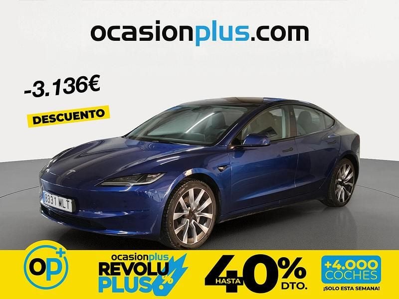 Usado Tesla Model 3 RWD 208 kW (283 CV) 2023 Azul Berlina