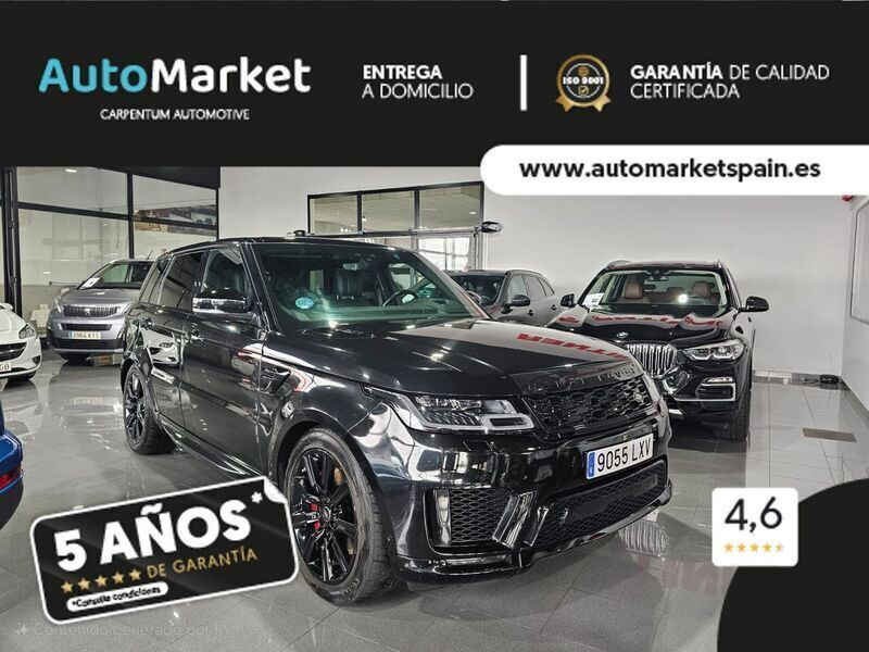 Negro Usado 2018 Land Rover Range Rover Sport HSE SUV | 29.900 € (Precio justo) - Imagen 1/4