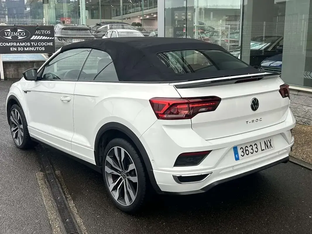 Usado VW T-Roc Cabriolet R-line 150 CV (110 kW) 2021 Blanco Descapotable
