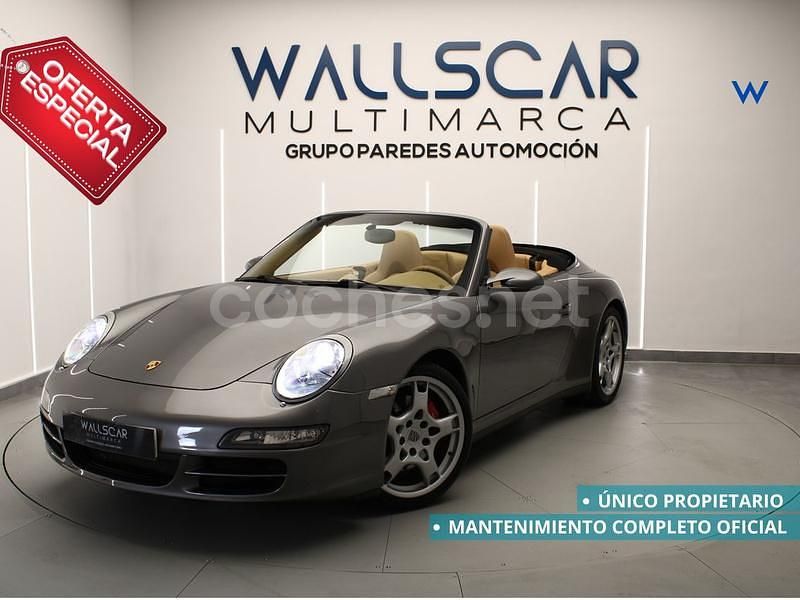 Gris / plata Usado 2007 Porsche 911 Carrera 4S Cabriolet Descapotable | 60.490 € - Imagen 1/4