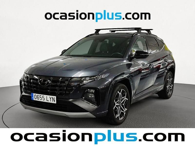 Gris Usado 2022 Hyundai Tucson N Line SUV | 26.273 € (Precio justo) - Imagen 1/4