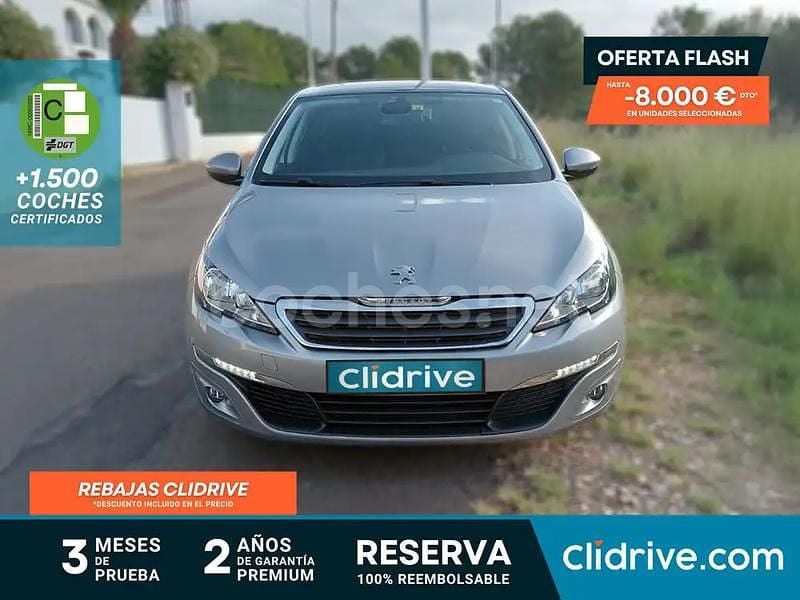Gris / plata Usado 2015 Peugeot 308 Allure Familiar | 9790 € (Buen precio) - Imagen 1/4