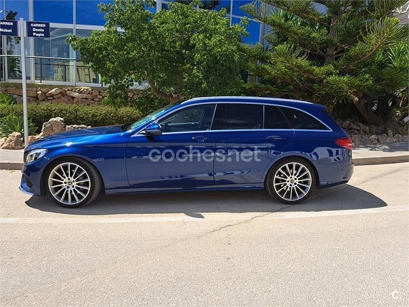Usado Mercedes C220 170 CV (125 kW) 2018 Azul Berlina