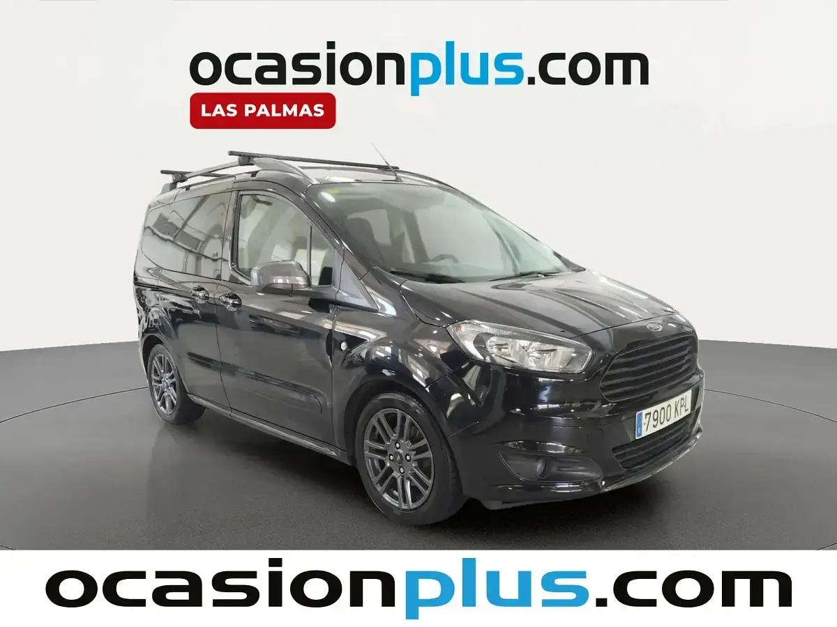 Usado Ford Tourneo Courier Sport 100 CV (73 kW) 2018 Negro Monovolumen