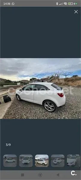 Usado Seat Ibiza SC Style 105 CV (77 kW) 2010 Blanco Utilitario