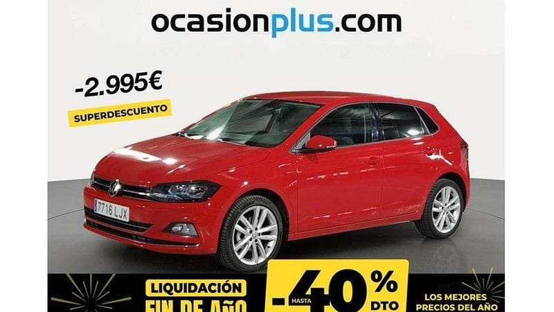 Rojo Usado 2020 VW Polo Sportline Utilitario | 14.955 € (Buen precio) - Imagen 1/4