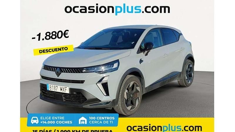 Gris Usado 2024 Renault Captur Techno SUV | 18.810 € (Precio justo) - Imagen 1/4