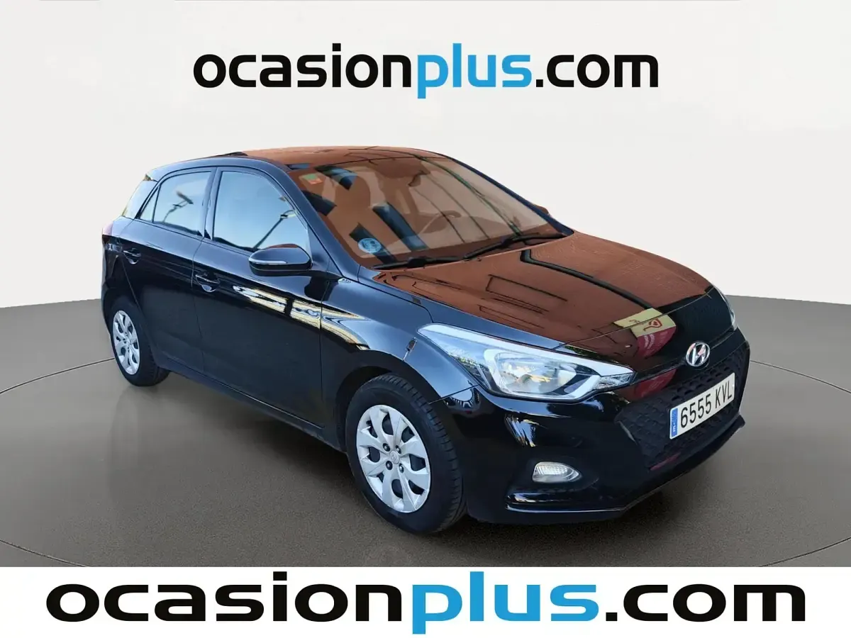 Usado Hyundai i20 75 CV (55 kW) 2019 Negro Utilitario