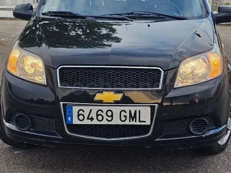 Usado Chevrolet Aveo LS 84 CV (61 kW) 2009 Negro Berlina