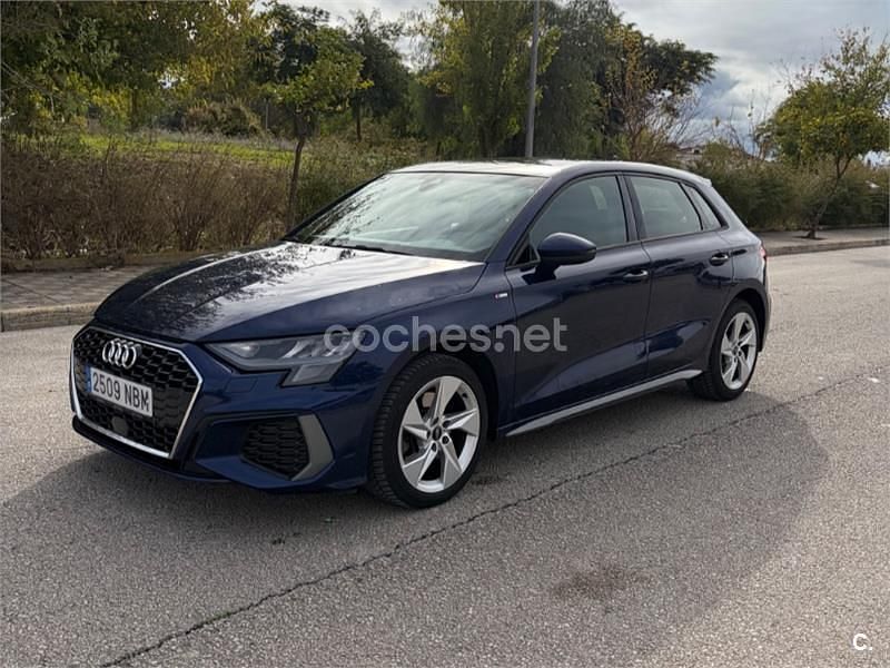Azul Usado 2021 Audi A3 S-Line Berlina | 27.000 € (Precio justo) - Imagen 1/4