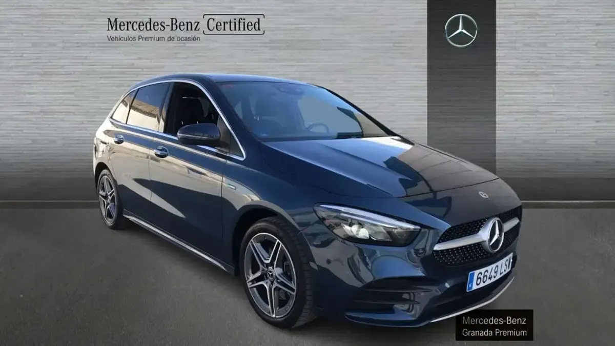 Usado Mercedes E250 AMG line 218 CV (160 kW) 2021 Azul Monovolumen