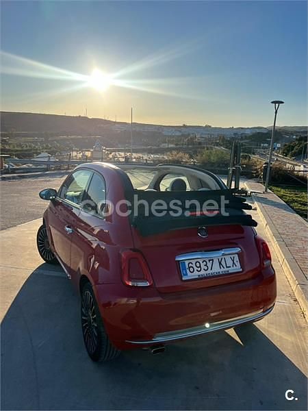 Usado Fiat 500C Lounge 69 CV (50 kW) 2017 Rojo Descapotable
