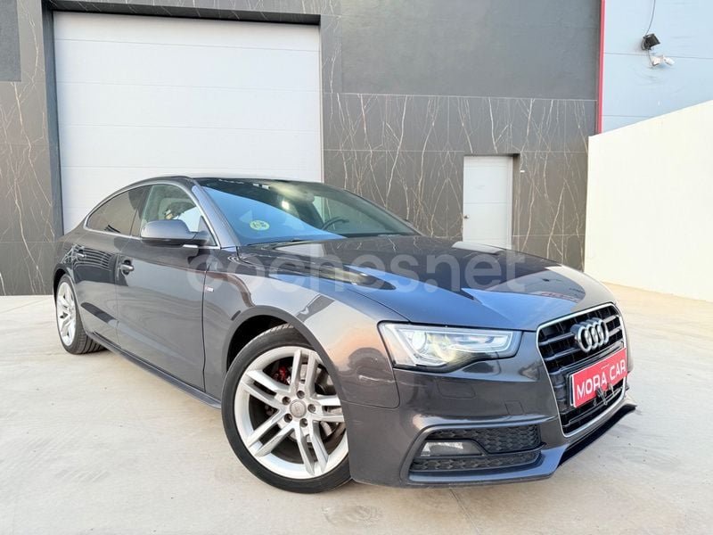 Negro Usado 2014 Audi A5 Sportback S-Line Berlina | 13.900 € (Super precio) - Imagen 1/4