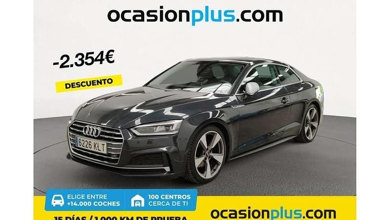 Gris Usado 2018 Audi A5 S-Line Coupe | 23.546 € (Buen precio) - Imagen 1/4