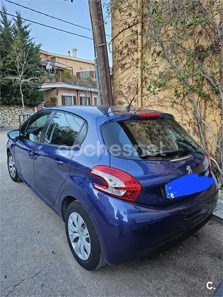 Usado Peugeot 208 Access 68 CV (50 kW) 2014 Azul Utilitario