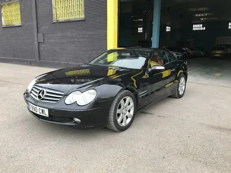 Usado Mercedes SL500 306 CV (225 kW) 2003 Negro Descapotable