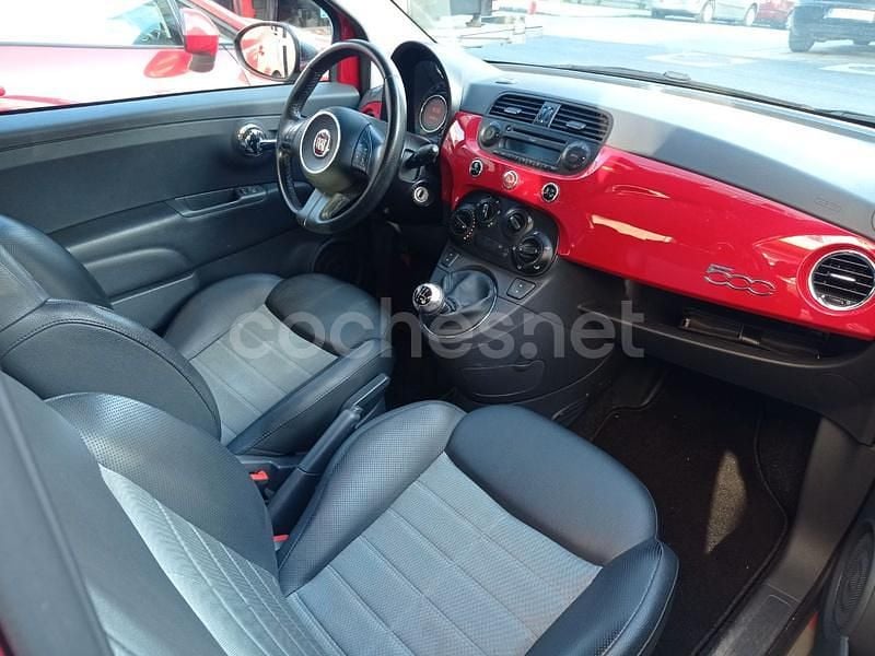 Usado Fiat 500 Lounge 69 CV (50 kW) 2009 Rojo Berlina