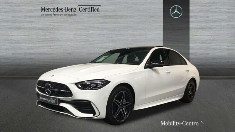 Blanco polar pintura unicolor Usado 2024 Mercedes C300 AMG line Berlina | 58.250 € - Imagen 1/4