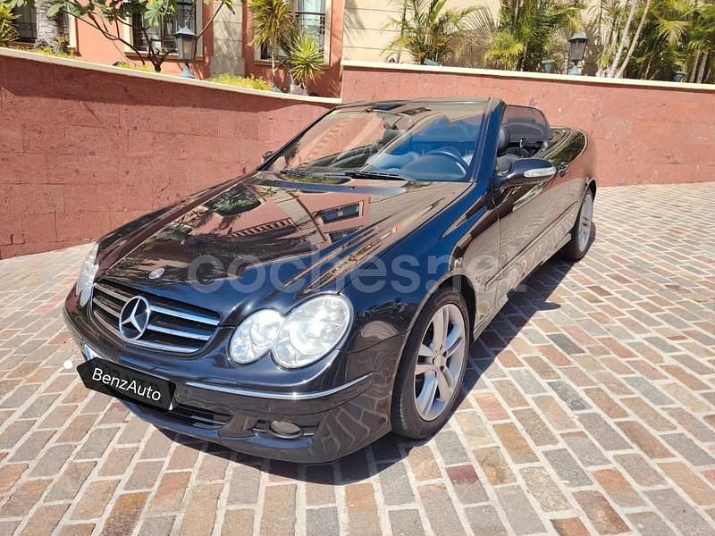 Negro Usado 2009 Mercedes CLK200 Avantgarde Descapotable | 14.500 € (Caro) - Imagen 1/4