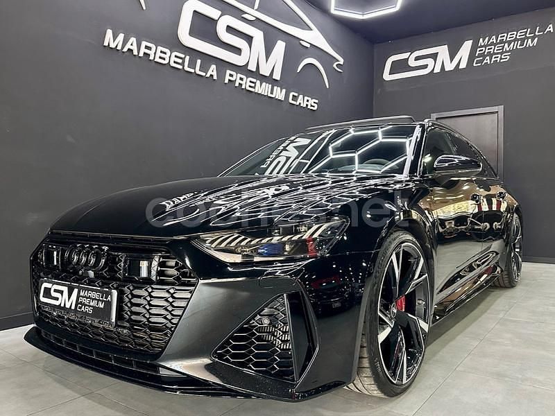 Negro Usado 2021 Audi RS6 Ambiente Familiar | 99.990 € (Precio justo) - Imagen 1/4