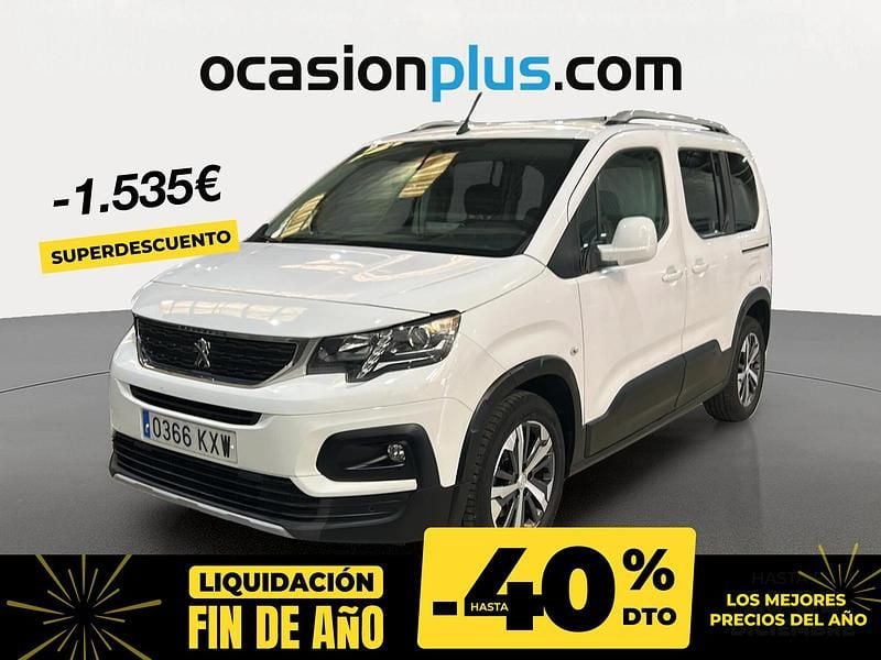 Blanco Usado 2019 Peugeot Rifter Allure Monovolumen | 16.890 € (Buen precio) - Imagen 1/4
