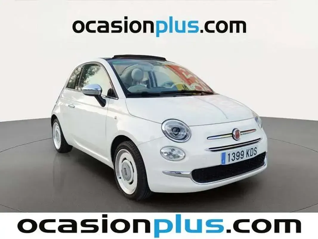 Usado Fiat 500C 69 CV (50 kW) 2017 Blanco Descapotable