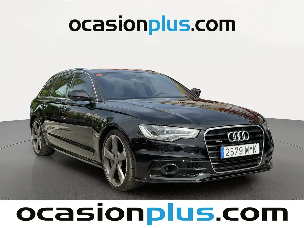 Usado Audi A6 S-Line 313 CV (230 kW) 2013 Negro Familiar