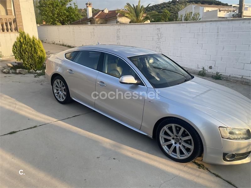Usado Audi A5 Sportback 190 CV (139 kW) 2010 Gris / plata Utilitario