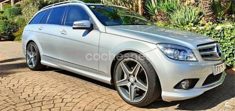 Gris / plata Usado 2009 Mercedes C220 Avantgarde Familiar | 6900 € (Super precio) - Imagen 1/4