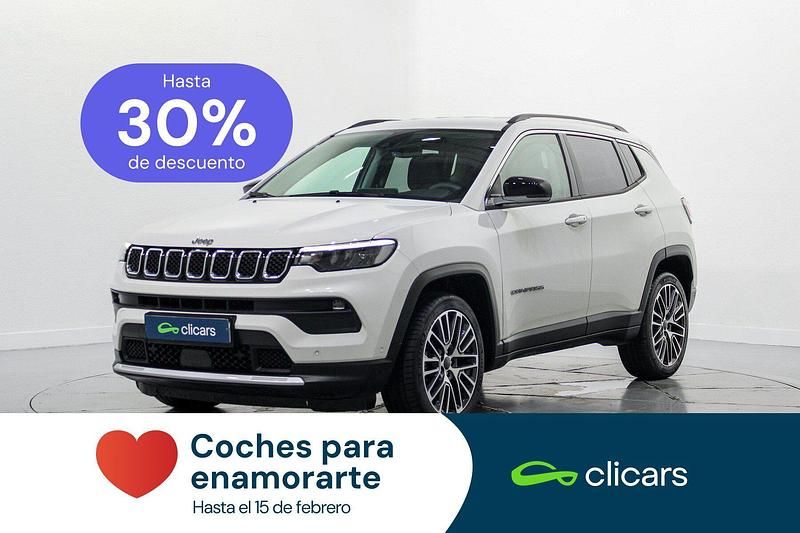 Blanco Usado 2021 Jeep Compass Limited SUV | 19.690 € (Precio justo) - Imagen 1/4