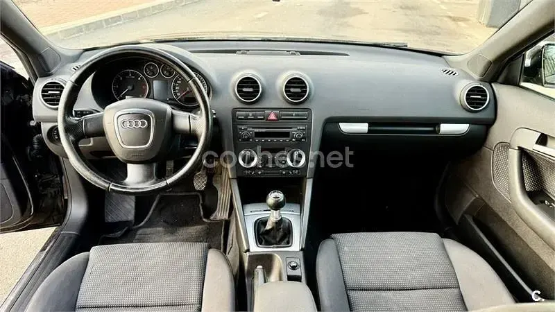 Usado Audi A3 Ambition 140 CV (102 kW) 2007 Negro Utilitario