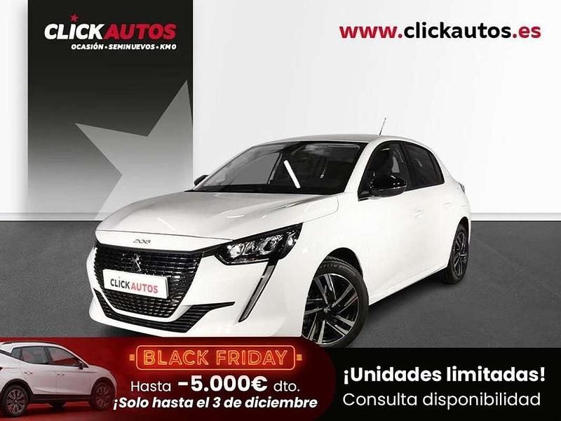 Blanco Usado 2022 Peugeot 208 Allure Utilitario | 12.350 € (Buen precio) - Imagen 1/4