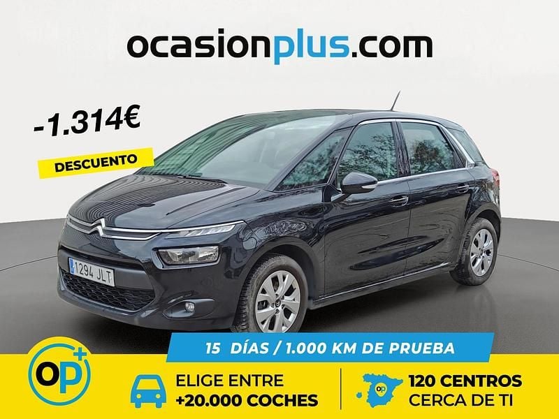 Usado Citroën C4 Seduction 120 CV (88 kW) 2016 Negro Monovolumen