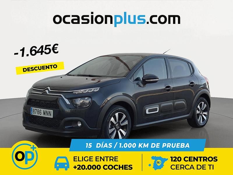 Negro Usado 2024 Citroën C3 PureTech Berlina | 13.150 € (Precio justo) - Imagen 1/4
