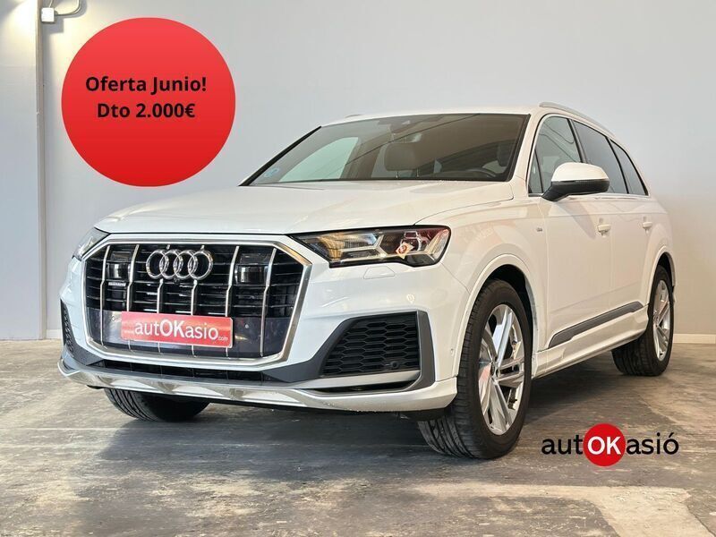 Blanco Usado 2022 Audi Q7 S-Line SUV | 49.990 € - Imagen 1/4