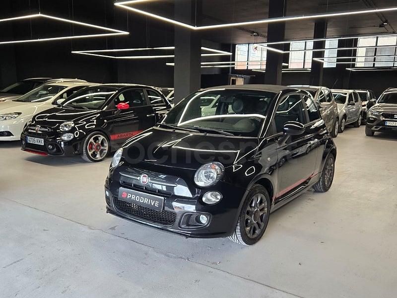 Negro Usado 2015 Fiat 500 Pop Descapotable | 9800 € (Un poco caro) - Imagen 1/4