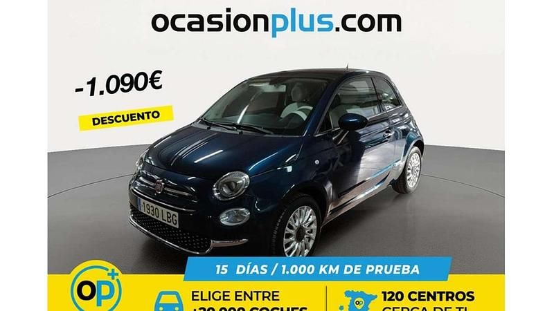 Usado Fiat 500 Lounge 69 CV (50 kW) 2019 Azul Utilitario