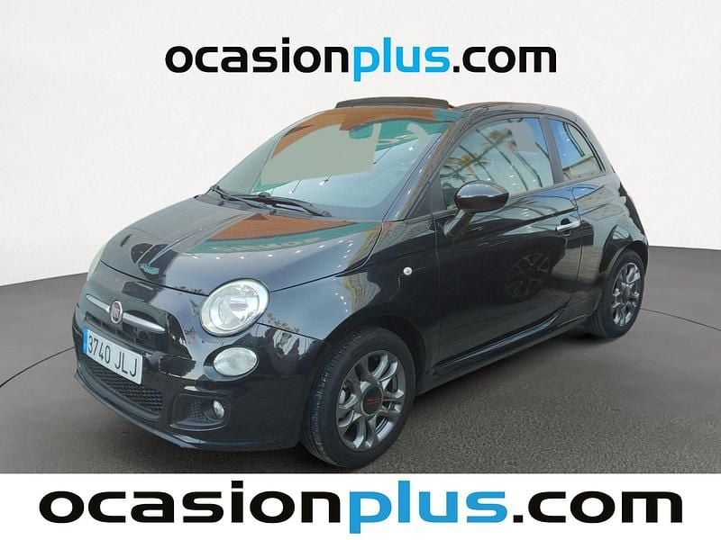 Negro Usado 2016 Fiat 500C Pop Descapotable | 11.300 € (Caro) - Imagen 1/4