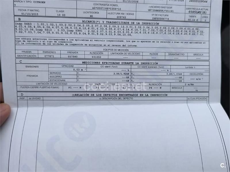 Azul Usado 2015 Citroën C4 Picasso Feel Monovolumen | 6999 € (Precio justo) - Imagen 1/4