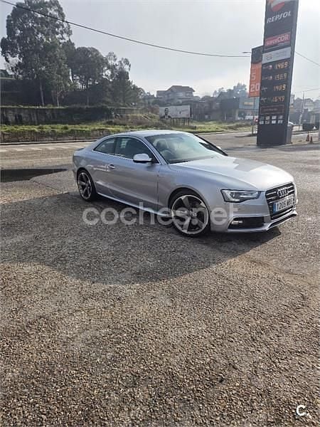Usado Audi A5 177 CV (130 kW) 2015 Gris / plata Coupe