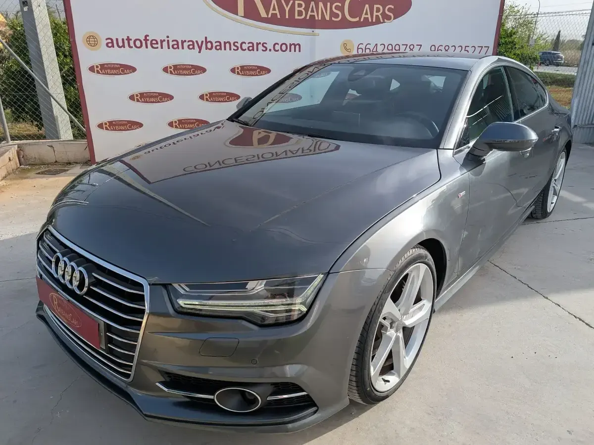 Usado Audi A7 Sportback S-Line 272 CV (200 kW) 2016 Gris Utilitario