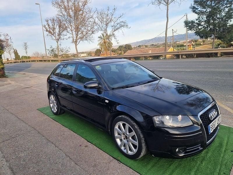 Usado Audi A3 Ambiente 140 CV (102 kW) 2007 Negro Utilitario