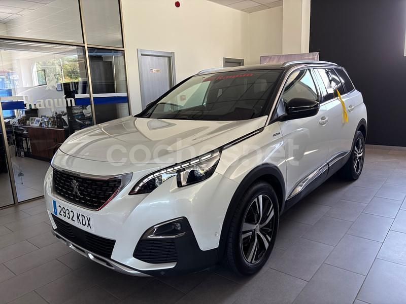 Blanco Usado 2017 Peugeot 5008 GT-line Monovolumen | 21.999 € (Un poco caro) - Imagen 1/3