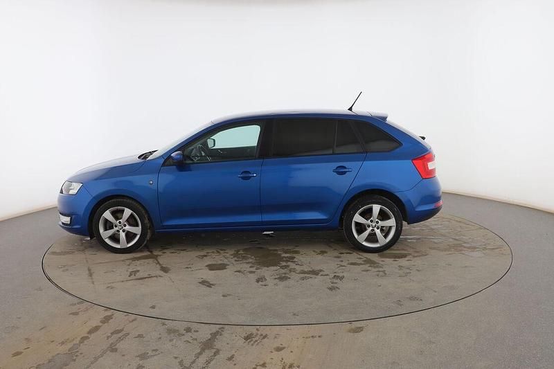 Usado Skoda Rapid Ambition 90 CV (66 kW) 2015 Azul Berlina