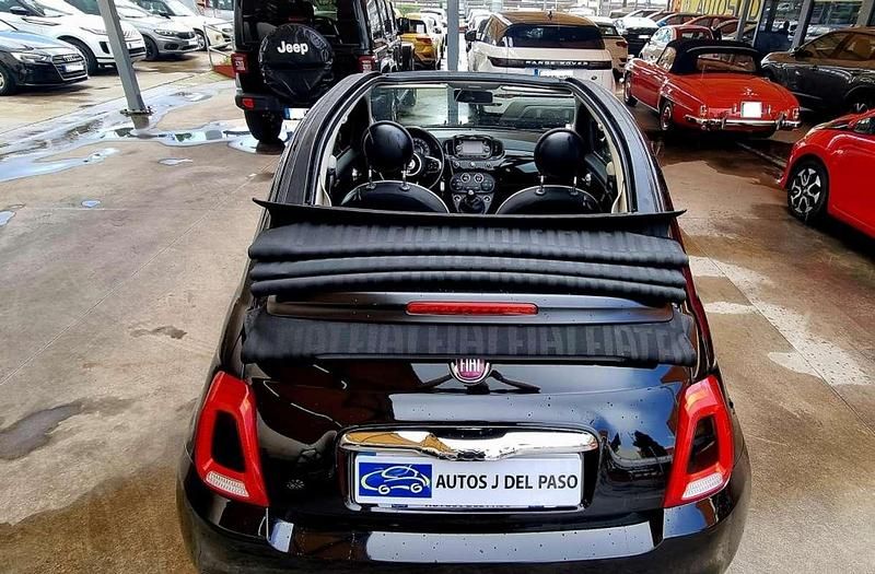 Usado Fiat 500C Lounge 69 CV (50 kW) 2018 Negro Descapotable