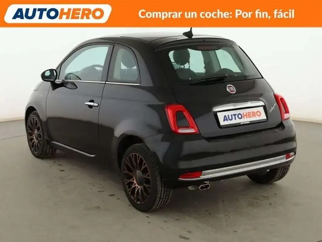 Usado Fiat 500 Collezione 69 CV (50 kW) 2019 Negro Utilitario