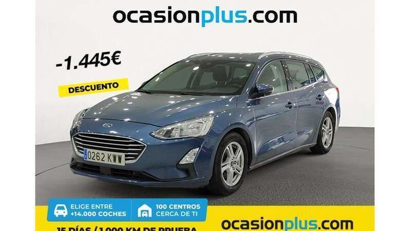 Azul Usado 2019 Ford Focus Titanium Familiar | 14.455 € (Caro) - Imagen 1/4