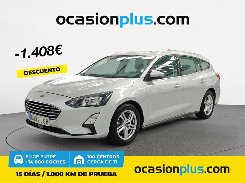 Gris Usado 2020 Ford Focus Trend+ Familiar | 15.490 € (Precio justo) - Imagen 1/4