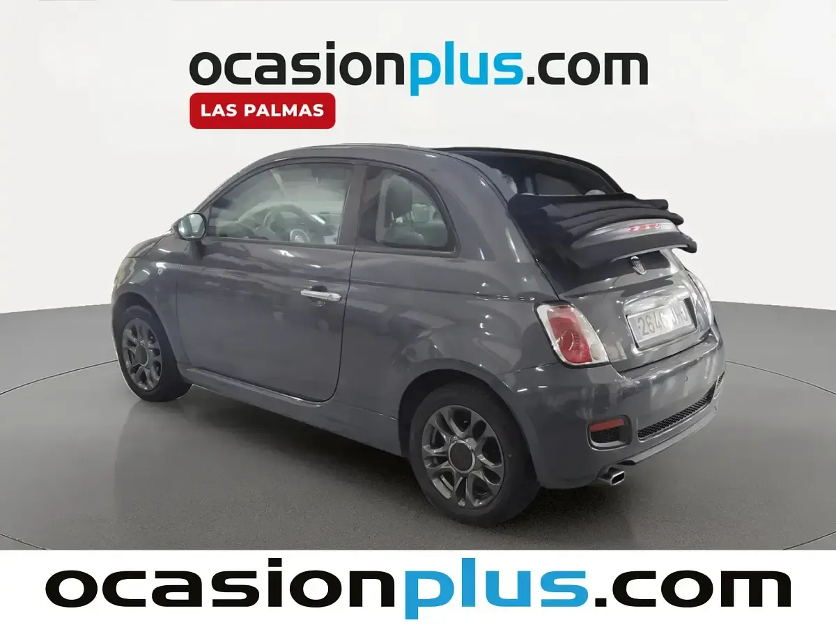 Usado Fiat 500 S 69 CV (50 kW) 2015 Gris Descapotable