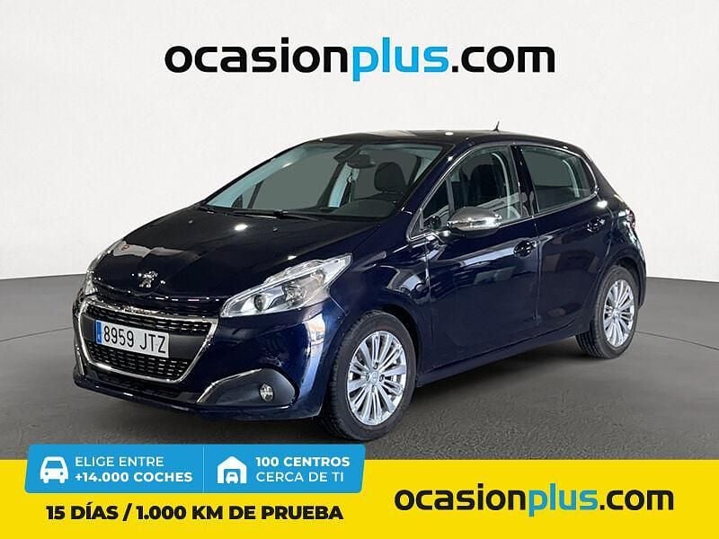 Azul Usado 2016 Peugeot 208 Allure Utilitario | 9790 € (Precio justo) - Imagen 1/4